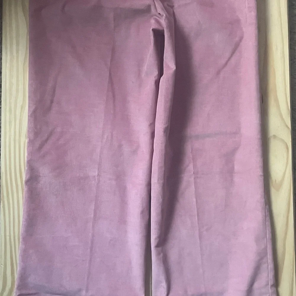 Dickies Pink Corduroy Wide Leg Pants pockets high waist pockets NWOT - Picture 5 of 9